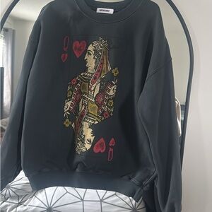 Black Queen of Hearts Sweater day dreamer brand